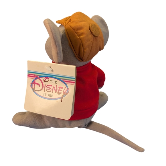 New Disney Bernard Rescuers Down Under Aussie Mouse Plush Toy Red Grey 1990 - Picture 3 of 6
